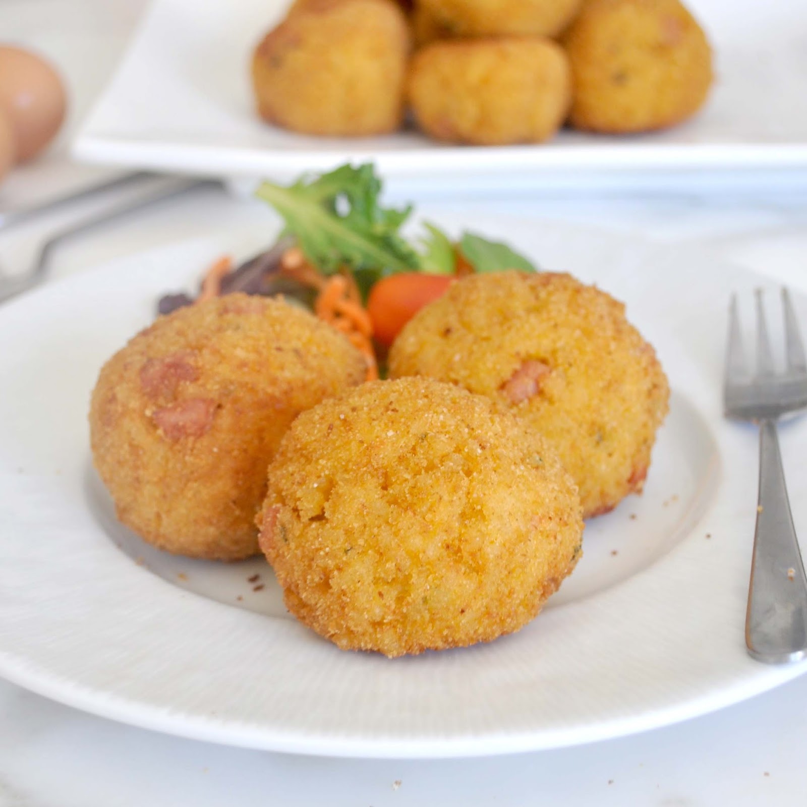 Cooking With Manuela Italian Arancini With Ham And Mozzarella