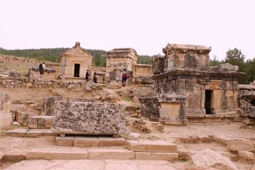 Ancient graves under restoration at Hierapolis