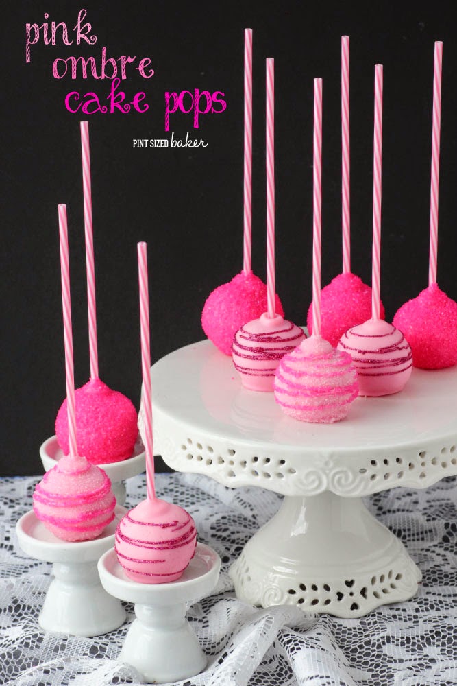 Girls love these Pink Ombre Cake Pops. Not only are they pink on the outside, but they are layered pink ombre on the inside. You gotta see it!