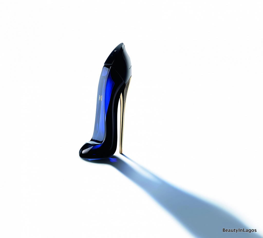 Blue good bottle perfume girl