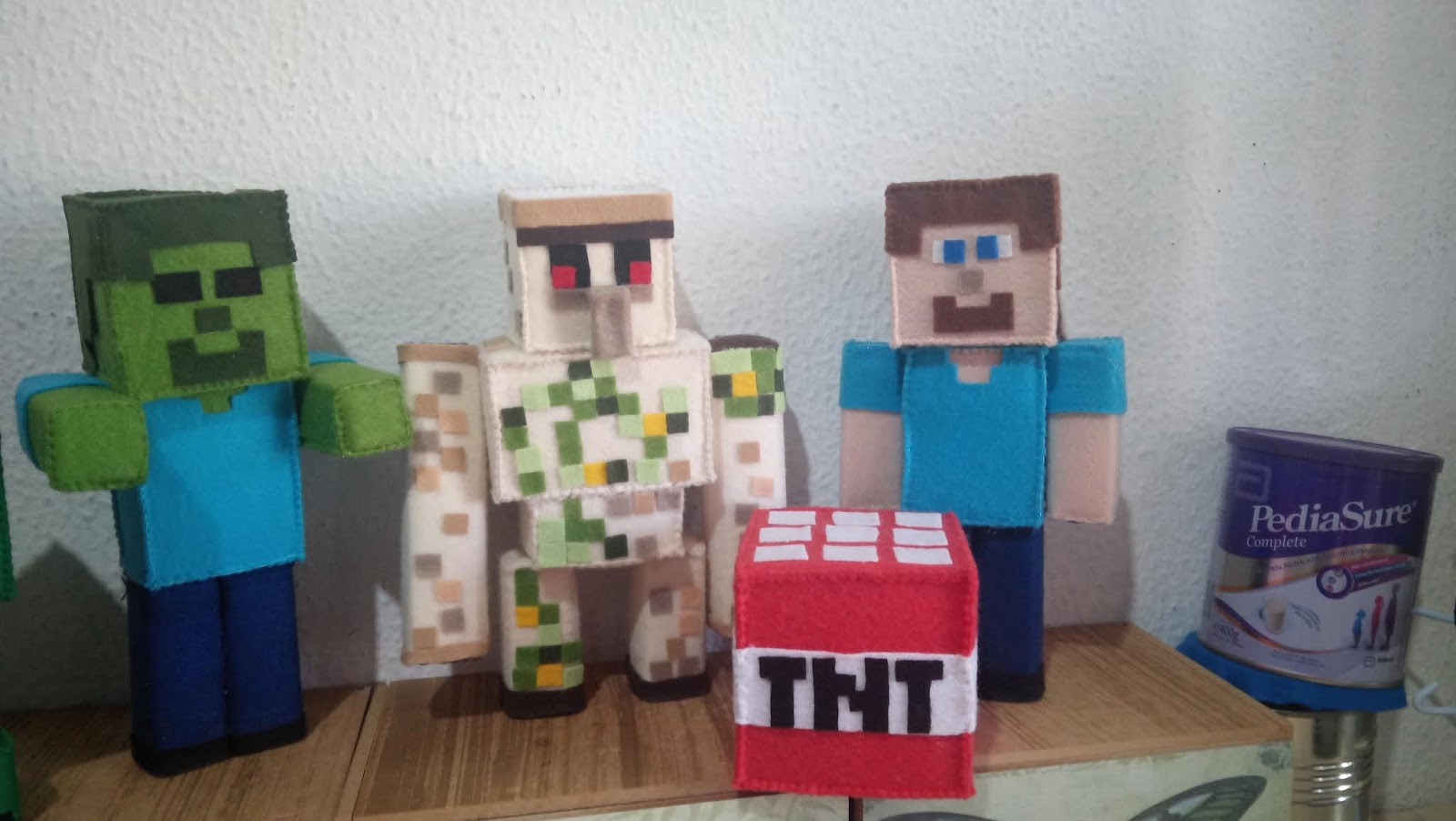 Bonecos Minecraft De Feltro