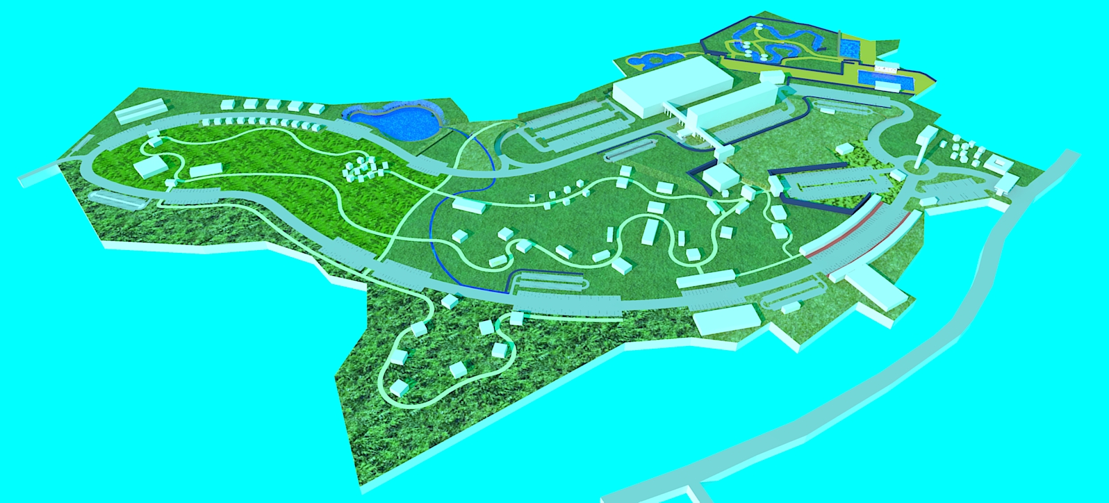 Kawasan Wisata Jasa Site Plan