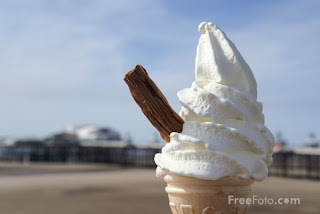 Image: Picture of an Ice Cream, Blackpool, Lancashire (c) FreeFoto.com. Photographer: Ian Britton