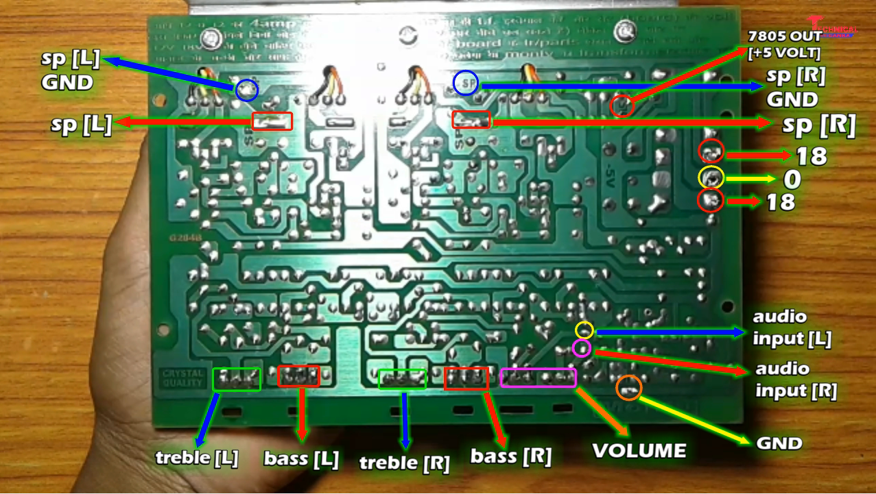 How to wiring 2n3055 transistor amplifier