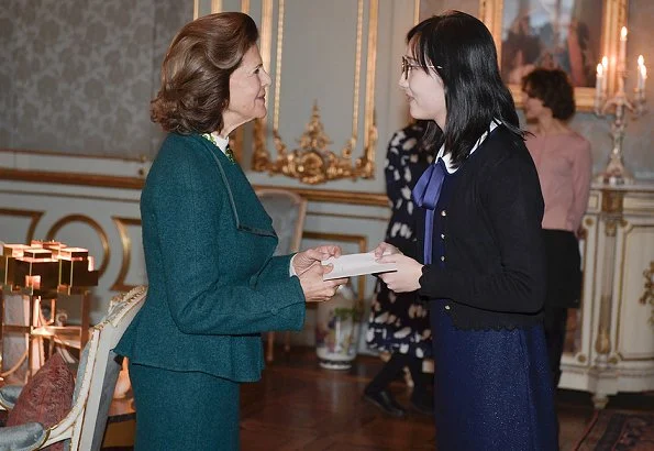 Queen Silvia of Sweden presented the Queen Silvia Jubilee Fund's scholarships