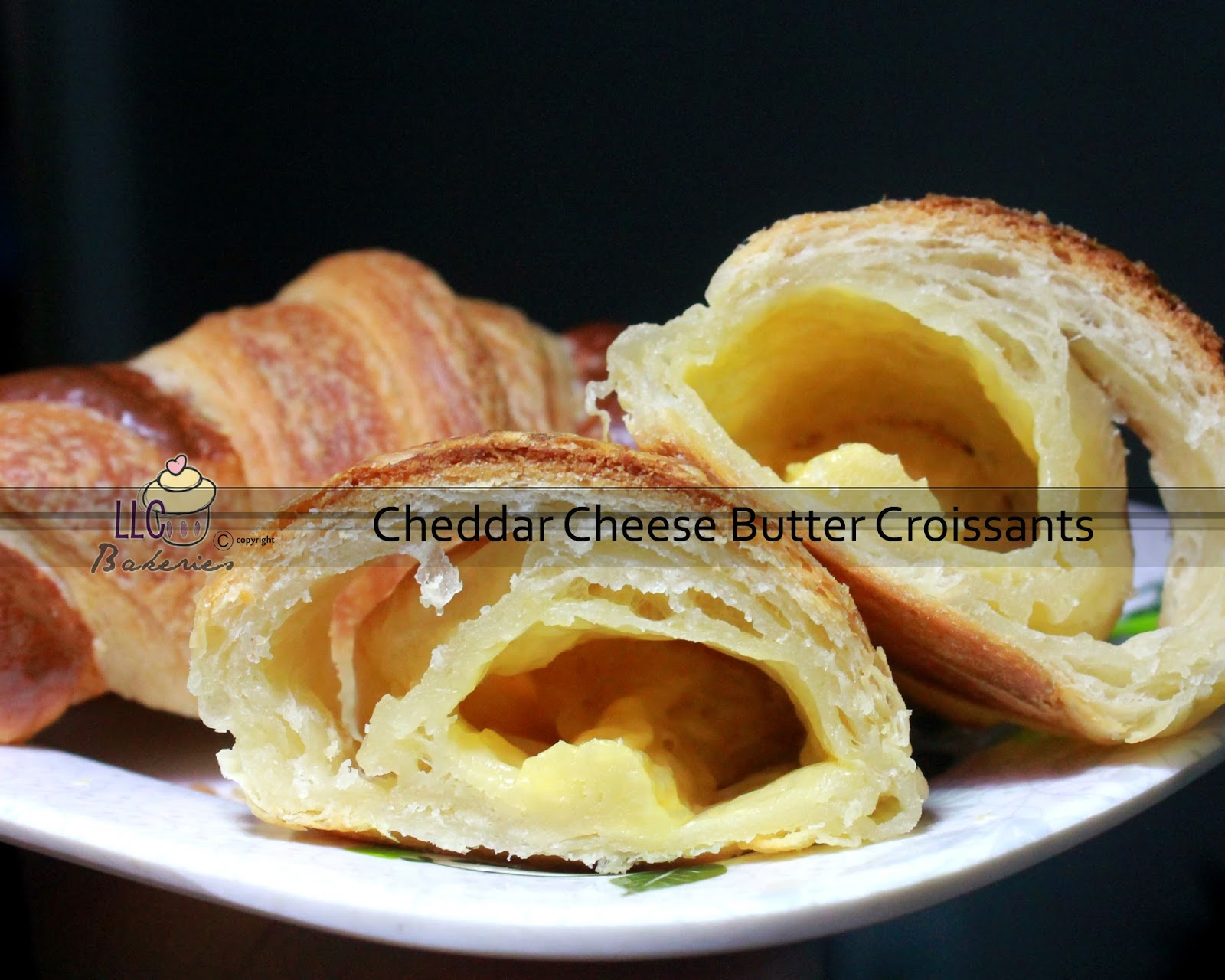 LLC Bakeries Cheddar Cheese Butter Croissants