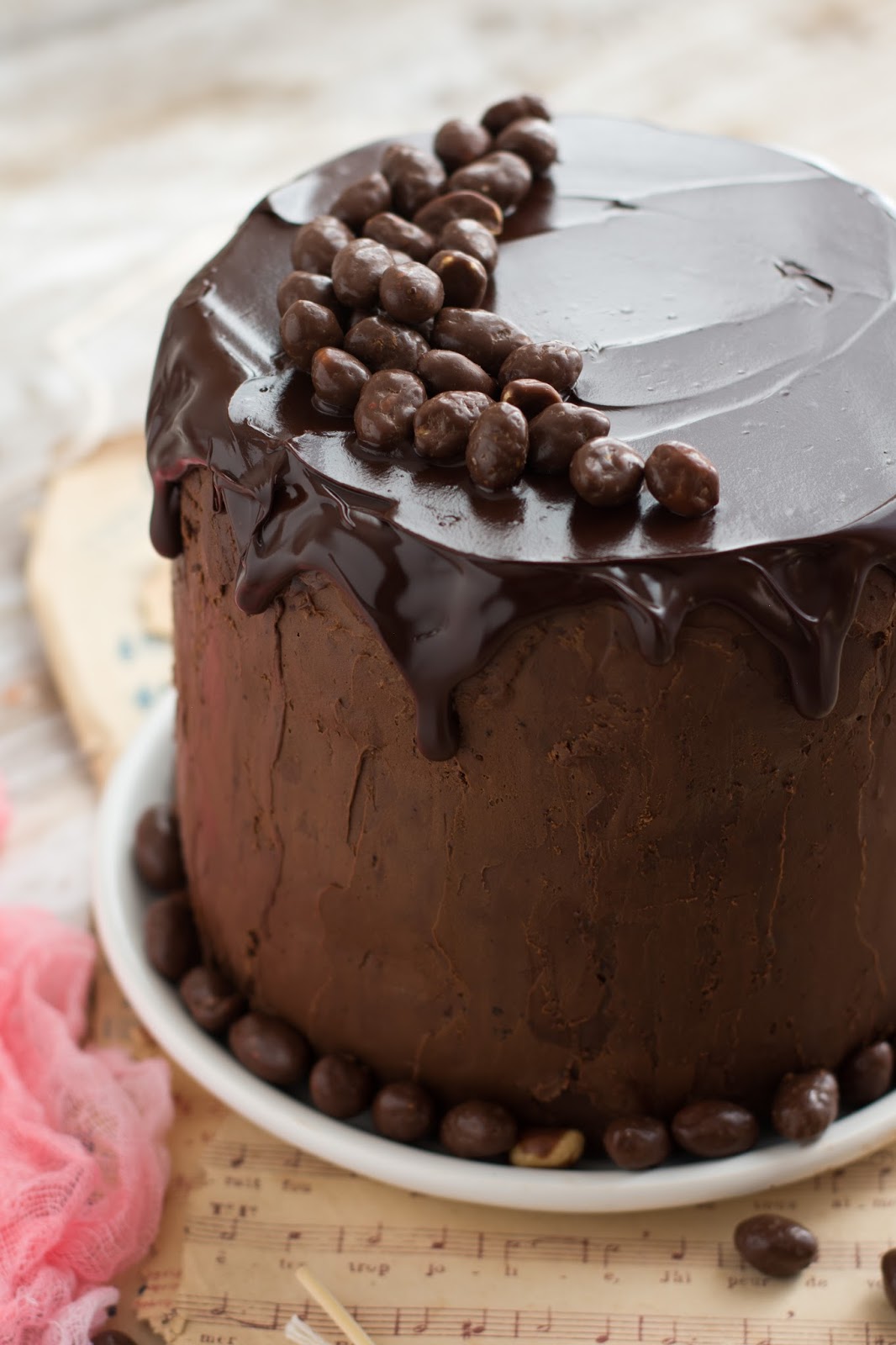 Торт с шоколадным ганашем