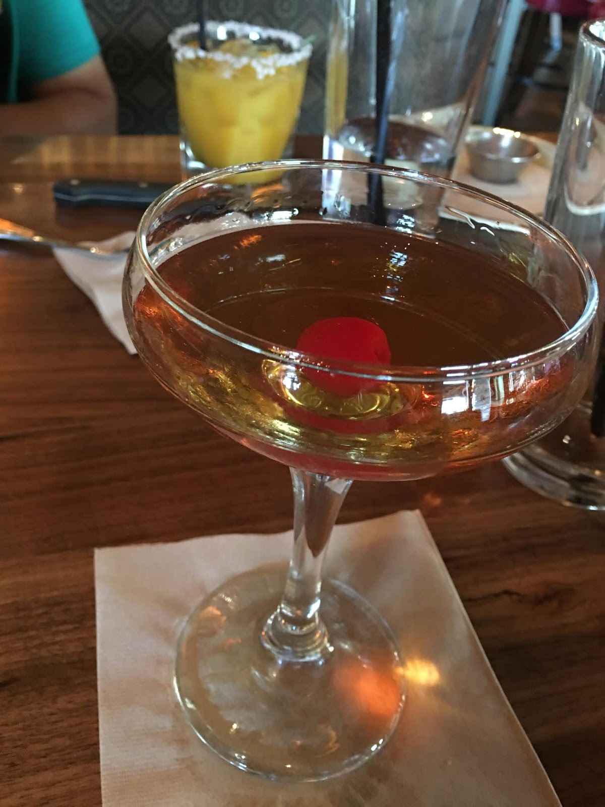 The Manhattan Classic bourbon cocktail