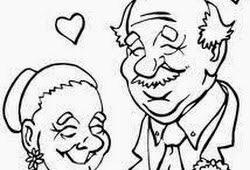 20 Ide Sketsa Gambar Kakek Dan Nenek Tea And Lead