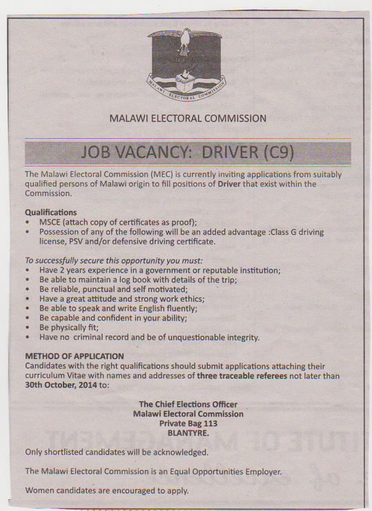 2024 Vacancies In Malawi Vanny Jaquelyn 2024-vacancies-in-malawi-vanny-jaquelyn