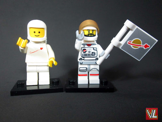 Spaceman e astronaut - mais de 35 anos de distância entre as duas figuras