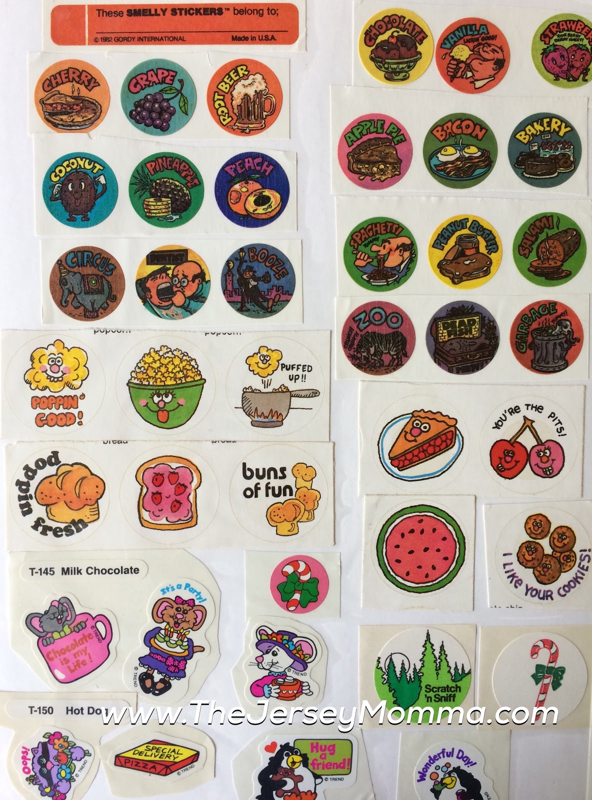 Scratch and Sniff Stickers 80's Flashback! The Jersey Momma