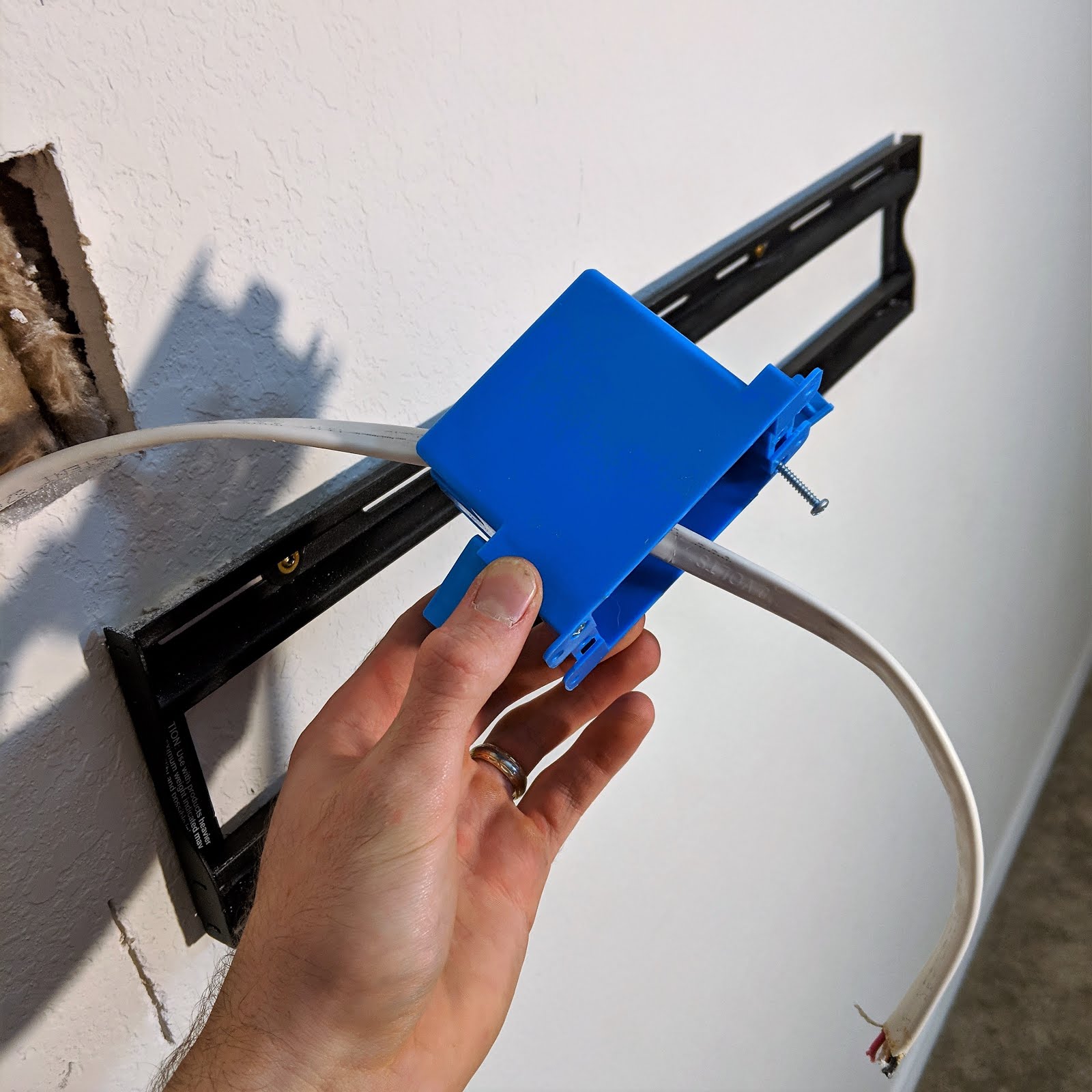 DIY WallMount TV Plug Relocation The M Likes