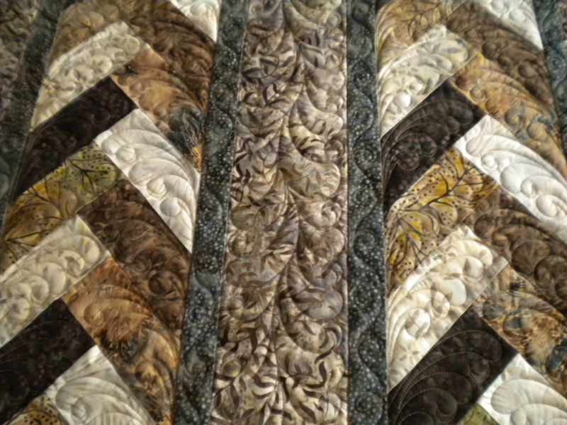 Fiberobsessive Braid quilt done and waiting for binding.