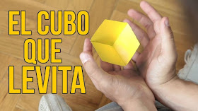 cubo, levita, ilusion, optica