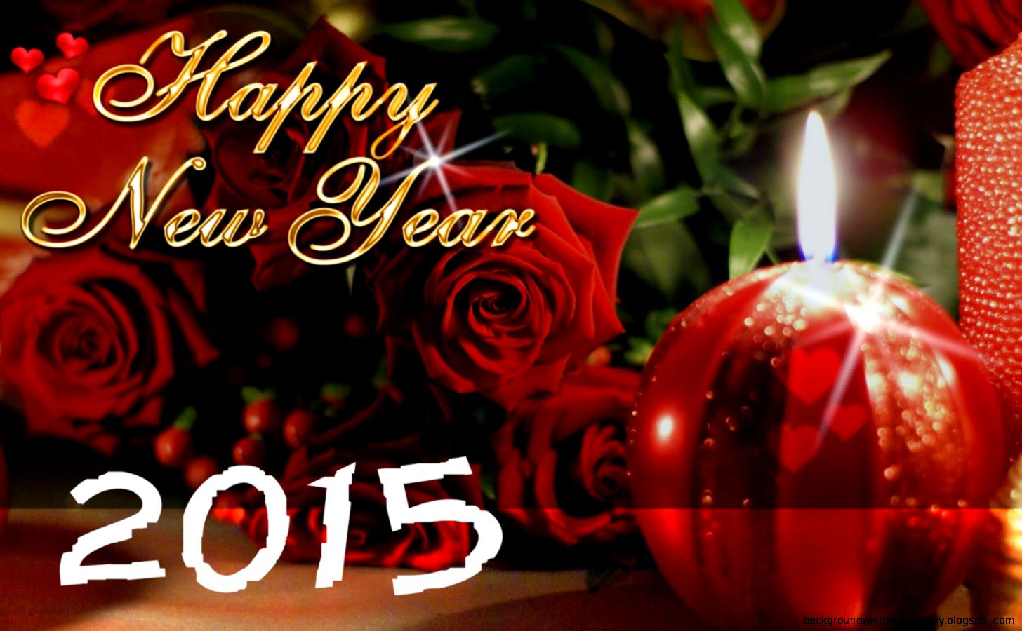 Happy New Year Wishes 2015 and Christmas Wallpaper With Greetings