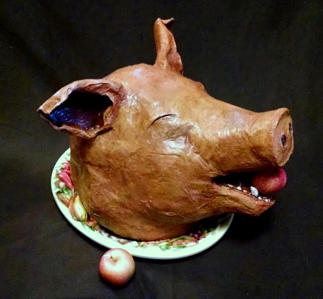Art of 'Patience' Paper Mache "Boar's Head", Redux...!