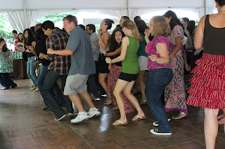 Students dancing at HGSE Welcome Reception Party 2012