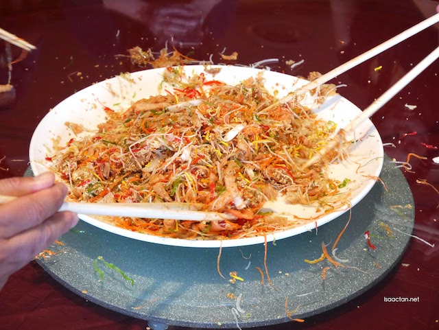 The rather messy aftermath of yee sang tossing