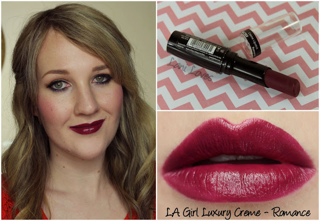 LA Girl Luxury Creme - Romance lipstick swatch