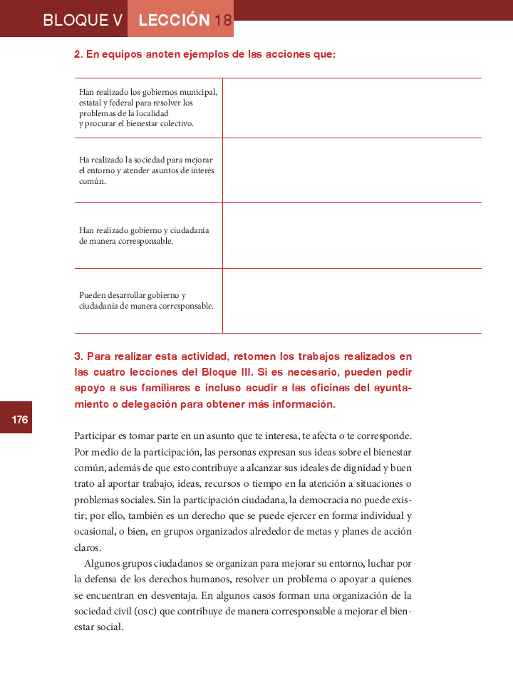 Corresponsabilidad en los asuntos públicos - Formación Cívica y Ética 6to Bloque 5 2014-2015