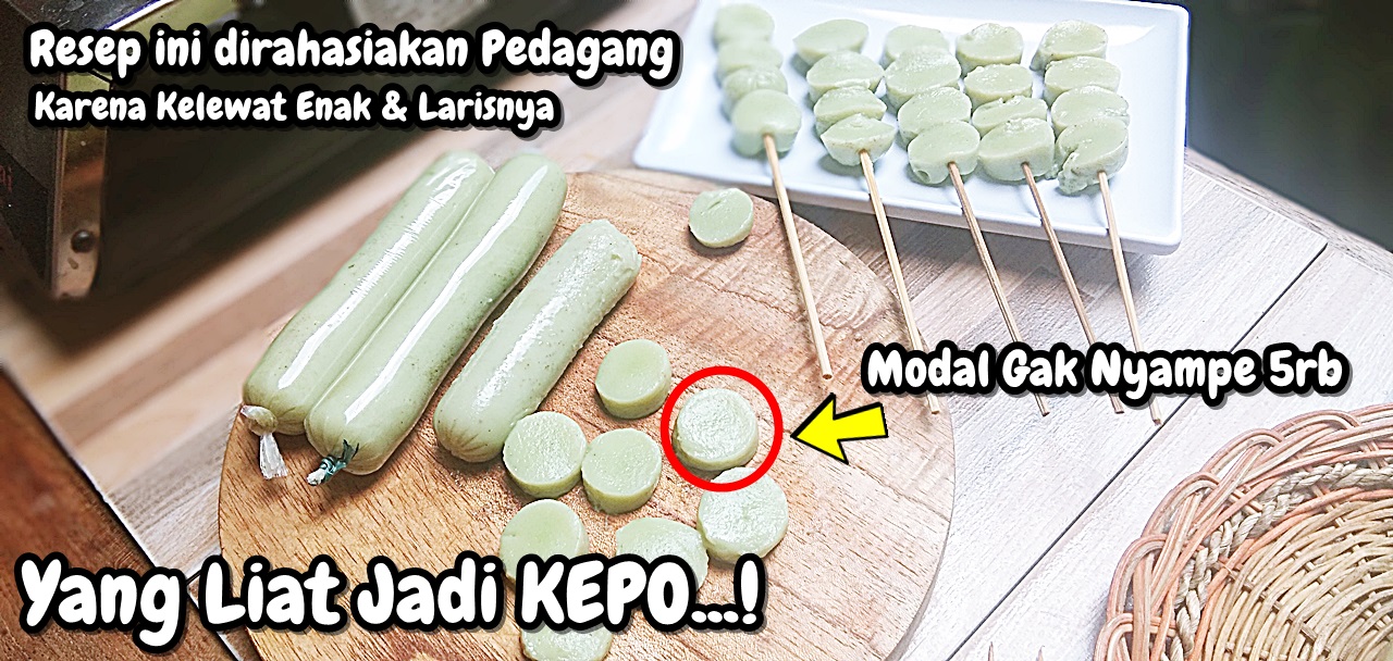 Cireng Lonjor Atau Cireng Ijo Cemilan Kenyal Kekinian Yang Banyak Diburu Anak Anak