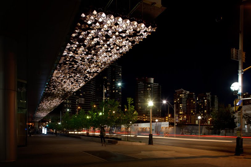 Lighting Design Post A Great Canopy From Unitedvisualartists A Combination Of Daylight And Artificial Light Sweeping Through The Work Recalls Activity Cells Within Leaf Leaves In Forest Canopy