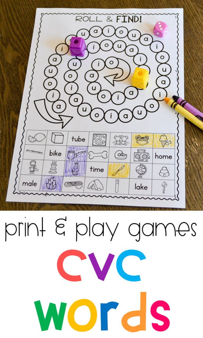 Short Vowel (CVC) Phonics Games! - Susan Jones