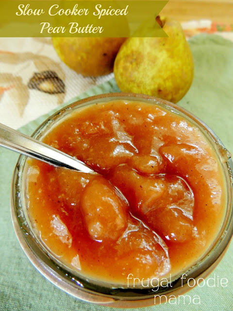 Made with fresh pears & a pinch of cardamom, this Slow Cooker Spiced Pear Butter is a delicious way to celebrate the flavors of fall.