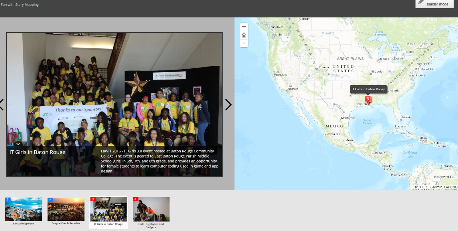 Geographic Information Systems - StoryMapex