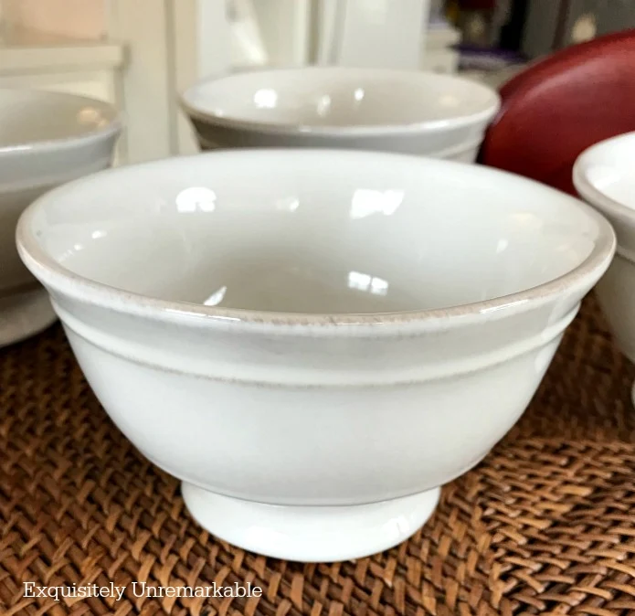 Pottery Barn Cambria footed Bowls