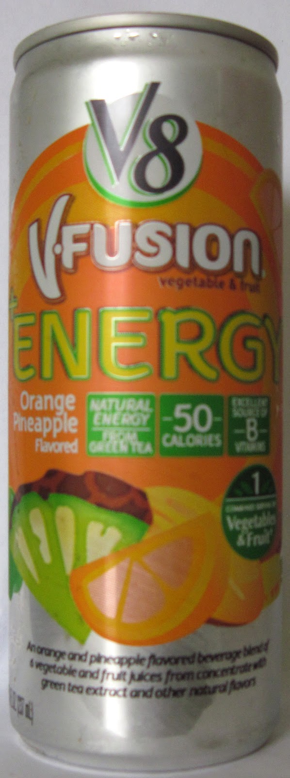 Caffeine King V8 VFusion Orange Pineapple Energy Drink Review
