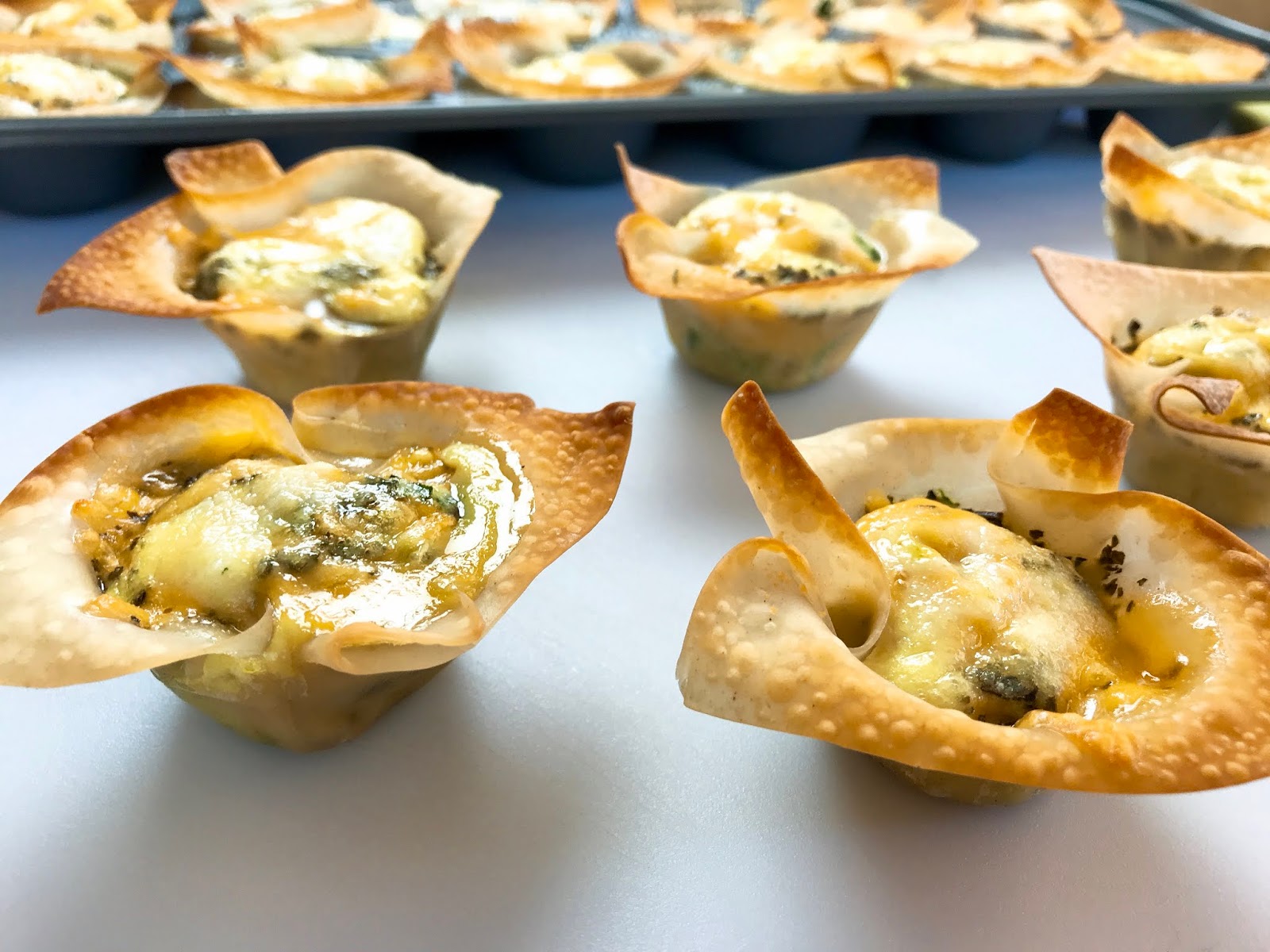 Mini Spinach and Cheese Quiche Cups