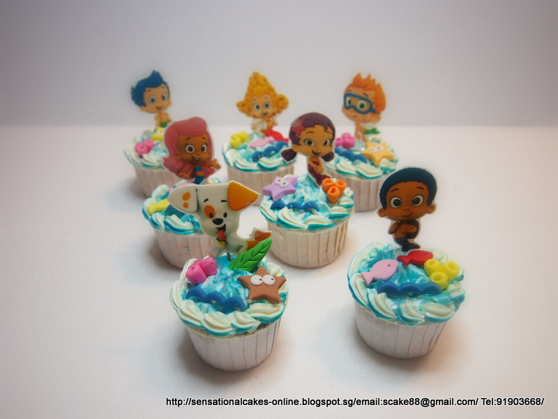 The Sensational Cakes BUBBLE GUPPIES THEME CUPCAKES / CAKE SINGAPORE