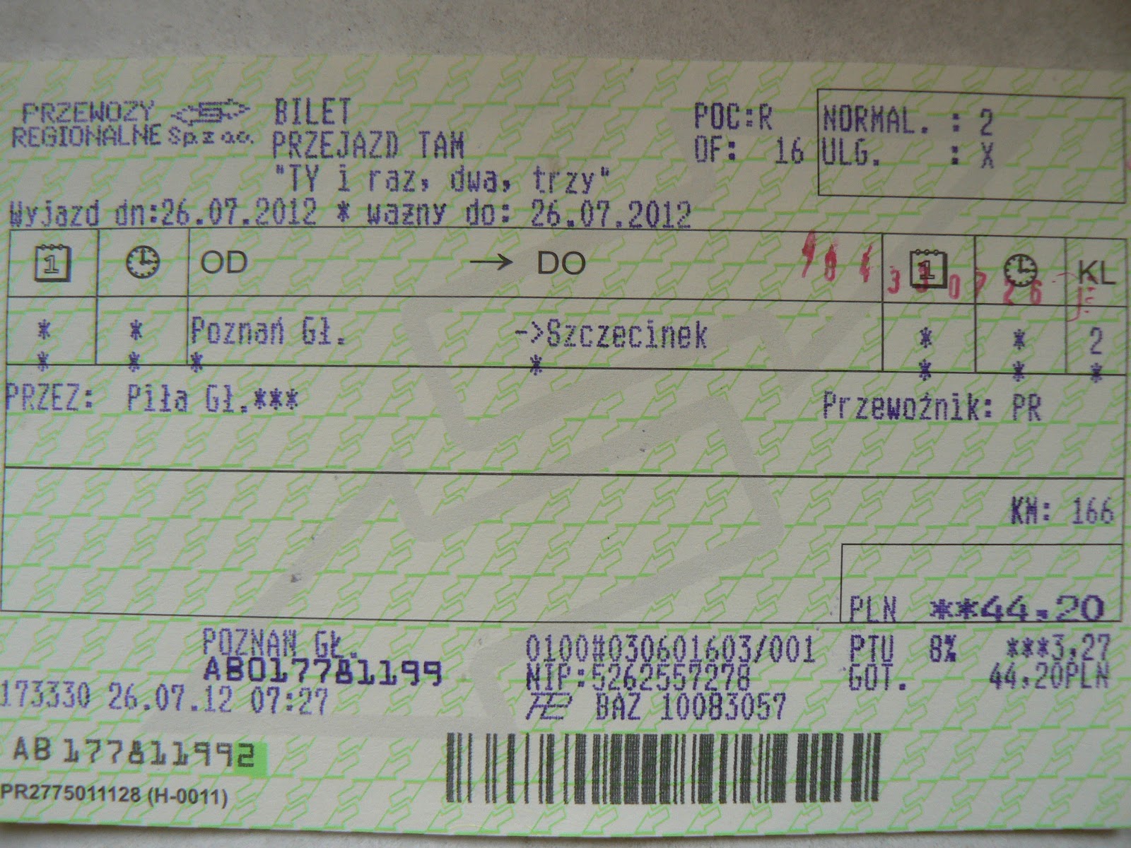 Normalny Bilet Kolejowy Na Przejazd Między Pewnymi Stacjami Kosztuje X POLSKIE (Koleją) PODRÓŻE: PROMOCJE PKP