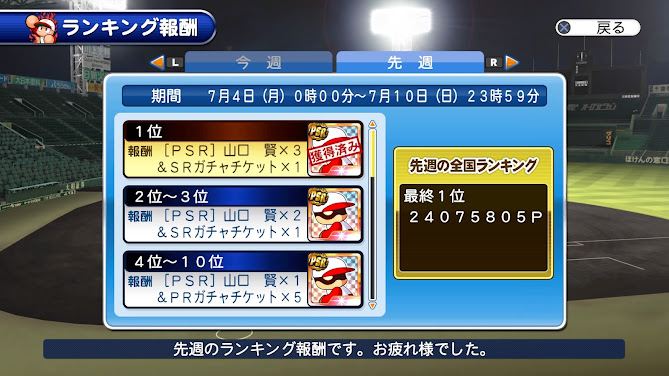 パワチャレ山口週1位