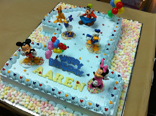 Baby Aaren 1st Birthday cake