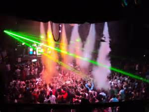 Co2 Theatrical Cryogenic Special Effects Jets hanging from a Nightclub