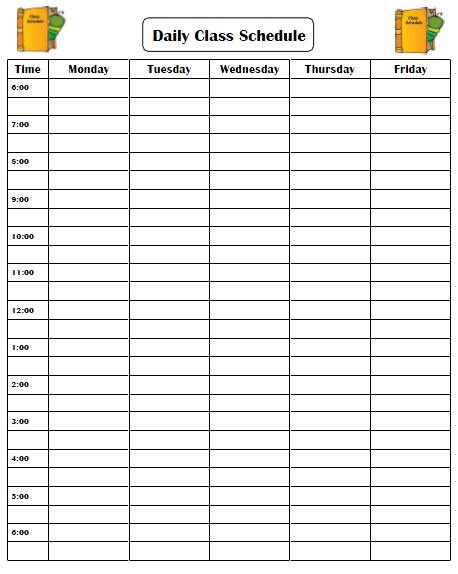 Preschool Schedule Template 8 Free Word Pdf Documents