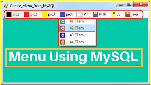 Create Menu Using MySQL Database In C#