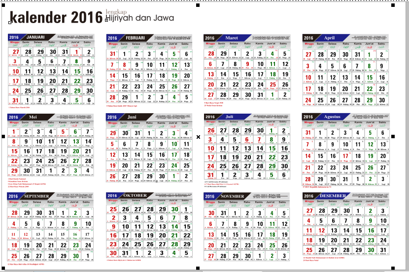 Kalender Jawa Tahun 1994 Lengkap Dengan Weton