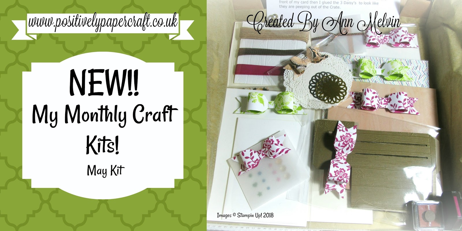 Positively papercraft **NEW** My New Monthly Craft Kits!