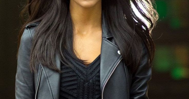 Street style | Edgy black leather jacket, dress | Just a Pretty Style