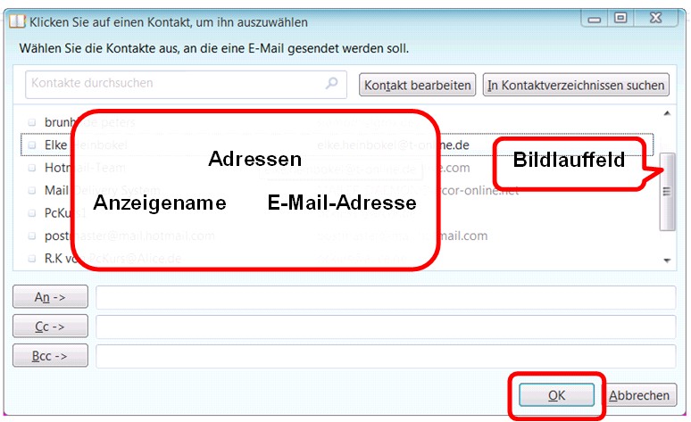 PcEinsteiger: E-Mail an mehrere Empfänger senden
