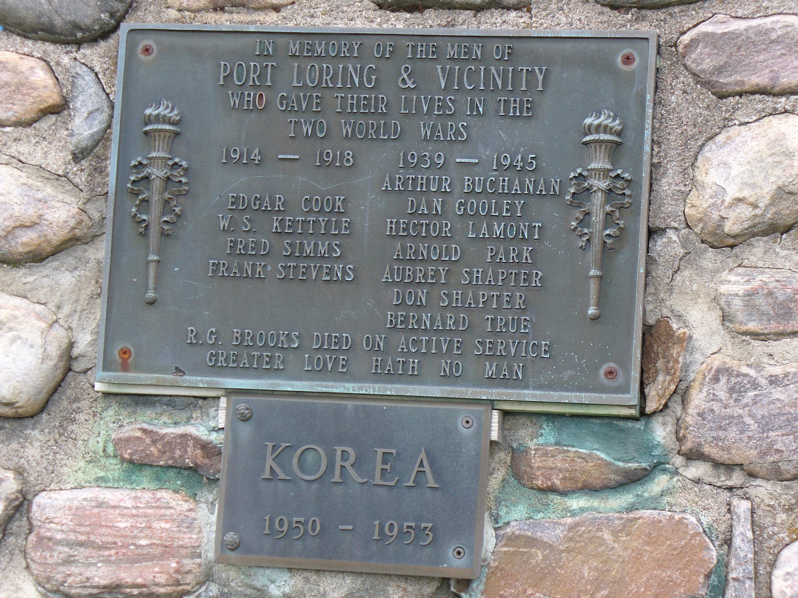 Ontario War Memorials Port Loring