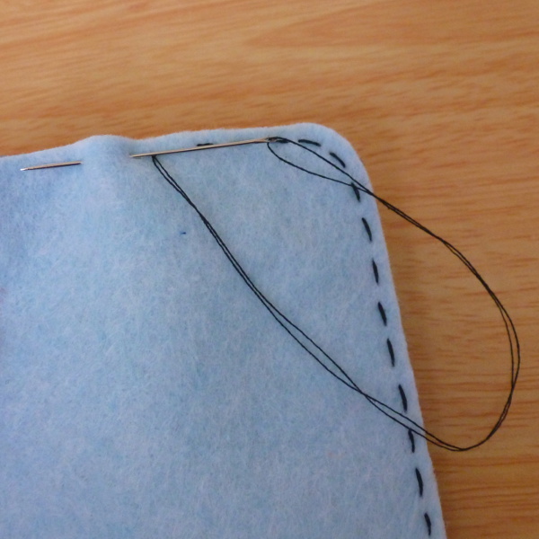 Different way to work plain running stitch