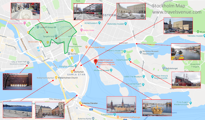 Tourist Map of Stockholm