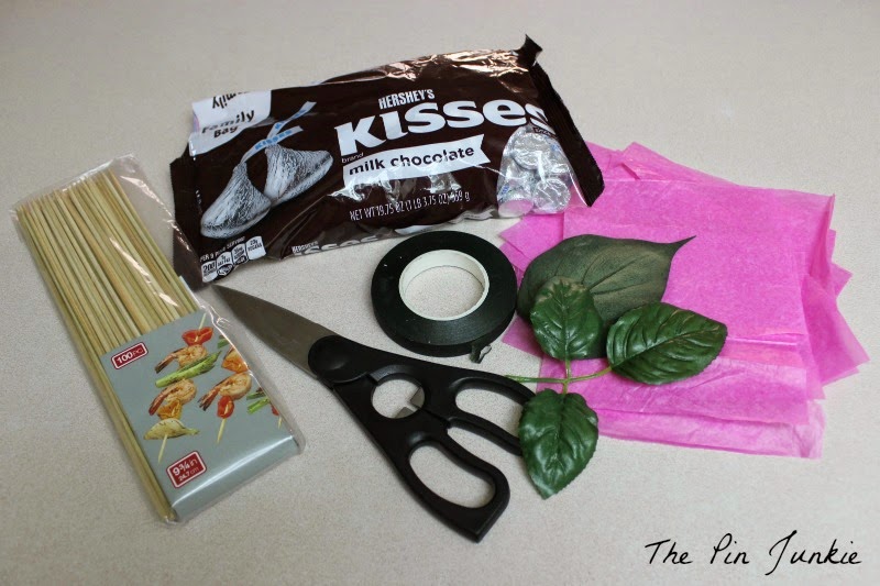 How To Make A Hershey's Kiss Chocolate Rose