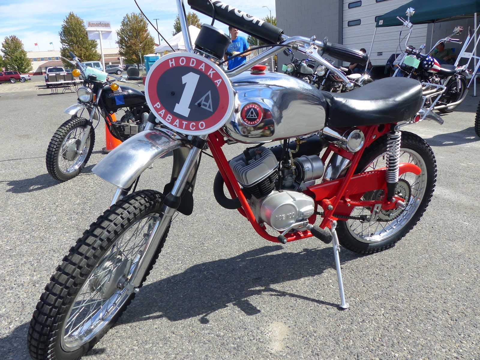 OldMotoDude: 1971 Hodaka Ace 100 on display at the 2015 Retro Riders