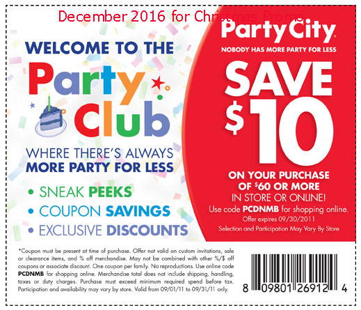 Party city printable coupons 2019